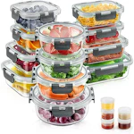 Glass Food Storage Container Set