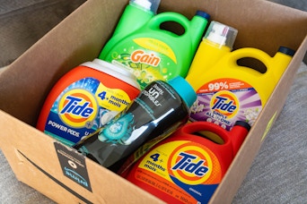 Amazon laundry products in Prime box