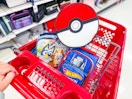 lunch bags sitting in a target cart