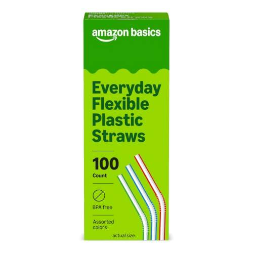 Amazon Basics Disposable Straws