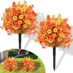 Artificial Fall Topiary Ball Flowers
