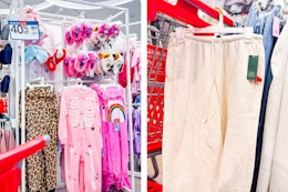 kids' pajamas and women's wild fable joggers