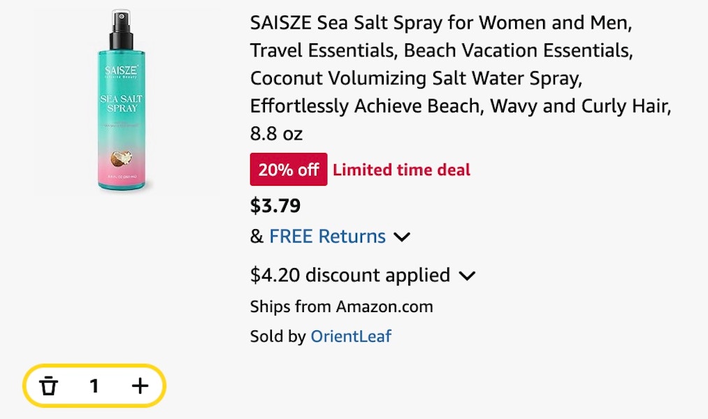 sea salt spray