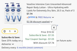 vaseline unscented