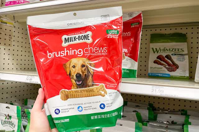 Milk-Bone Dental Dog Treats, as Low as $8.25 per Pack on Amazon  card image