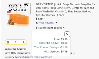 soap Amazon receipt