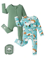 Bamboo Baby Footie 2-Pack