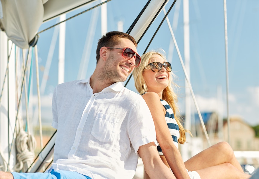 Young Couple on a boat