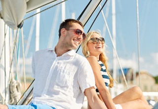Young Couple on a boat