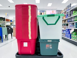 Holiday Storage Tote In-Store Clearance: Prices as Low as $5.32 at Target card image