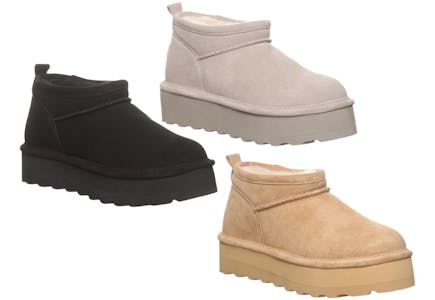 BearPaw Adult Suede Retro Booties