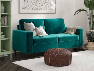A DHP Cooper 3 Seater Sofa in a living room.