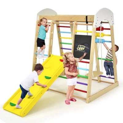 Costway 8-in-1 Kids' Climbing Gym