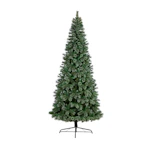 Slim Snow Tip Faux Pine Christmas Tree