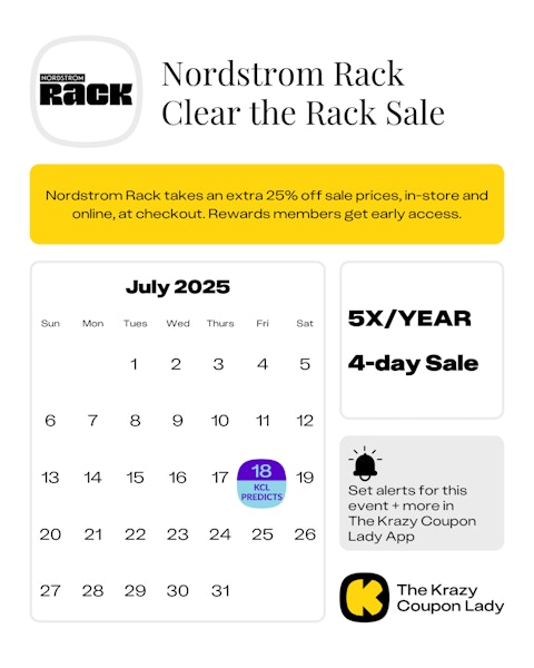 Nordstrom Rack Clear the Rack 2025 Date