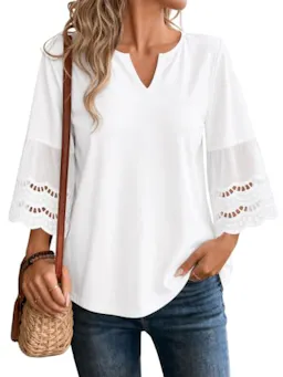Women's V-Neck Tunic Top