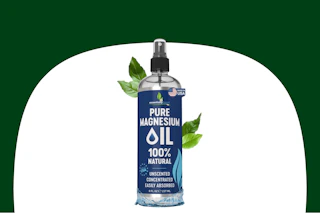 magnesium oil spray bottle on KCL template