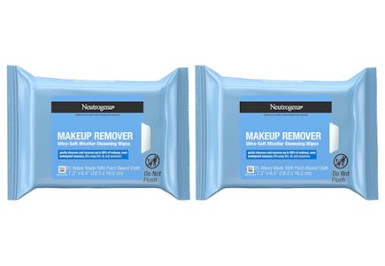 2 Neutrogena Makeup Wipe Packs
