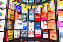 area shot of dollar general gift cards