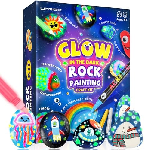 Glow-in-the-Dark Rock Painting Kit
