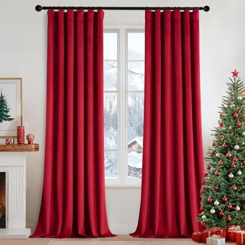 Velvet Curtains 2-Pack