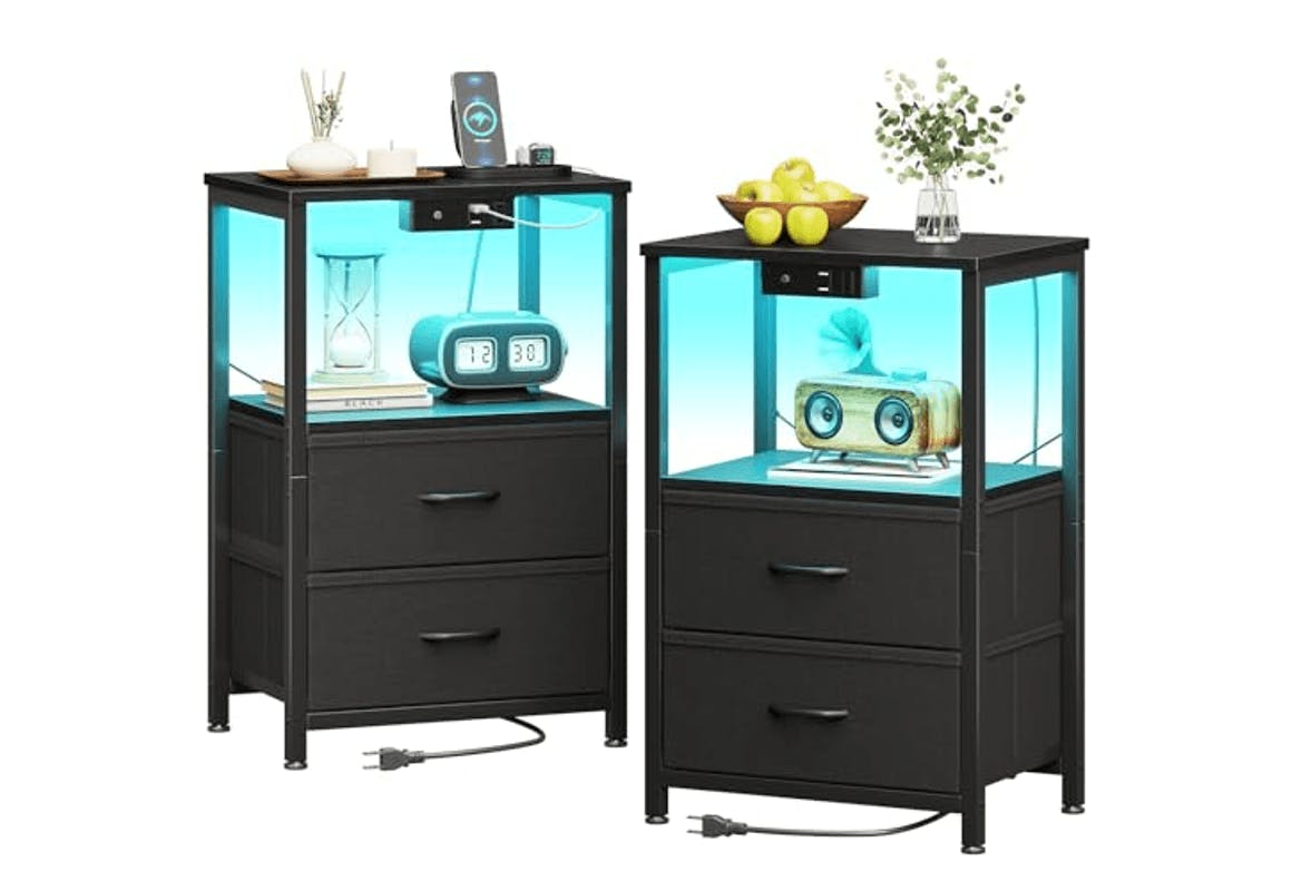 Charging Station Nightstands