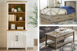 Farmhouse Furniture Sale at Walmart: $69 Side Table, $80 Bookcase, and More card image