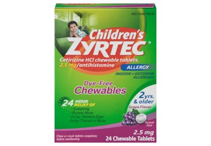 Zyrtec Children's Allergy Medicine
