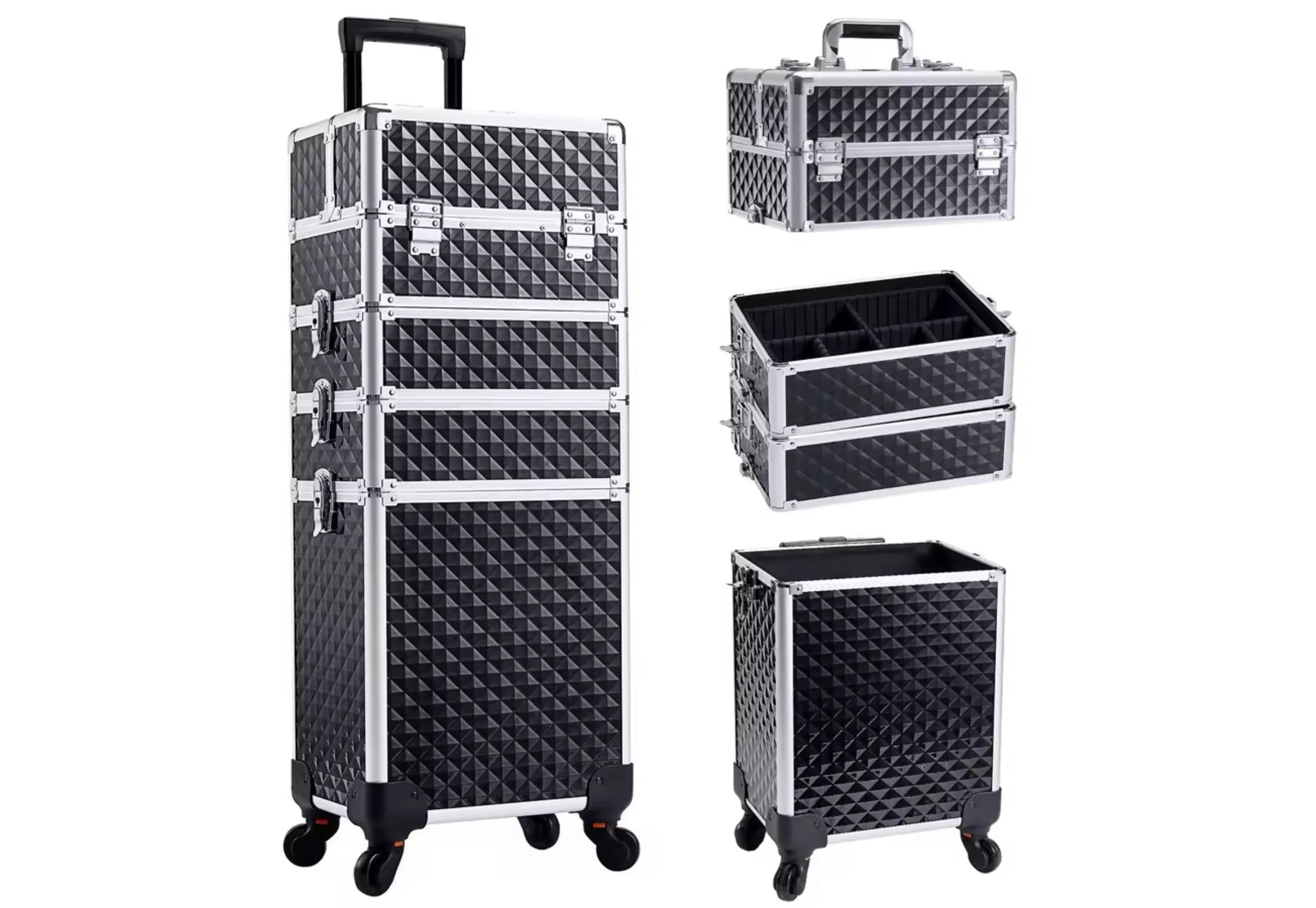 4-in-1 Makeup Case on Wheels