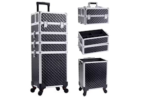 4-in-1 Makeup Case on Wheels