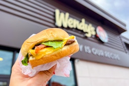 Get a $0.01 Jr. Bacon Cheeseburger at Wendy's card image