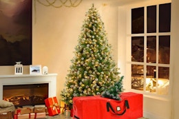 Pre-Lit 6-Foot Christmas Tree With Storage Bag, Only $89 at Walmart card image