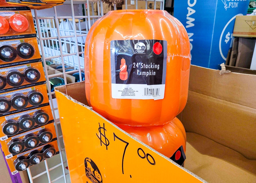 dollar tree stacking pumpkin