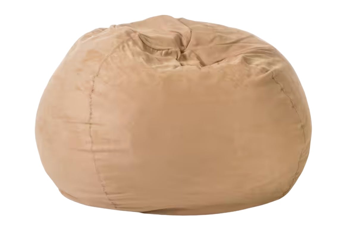 Suede Bean Bag Chair