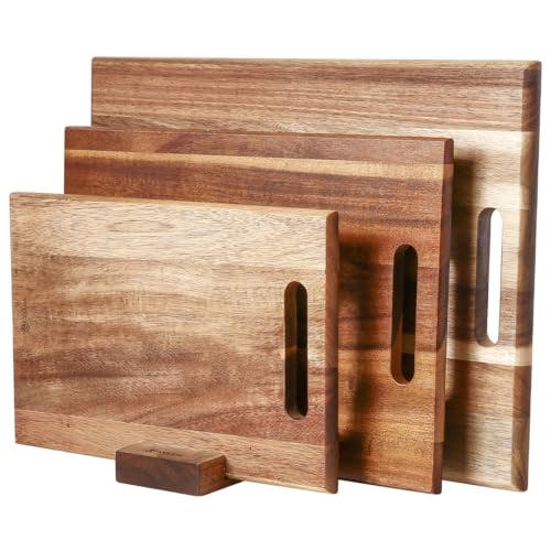 Acacia Wood Cutting Board 3-Pack