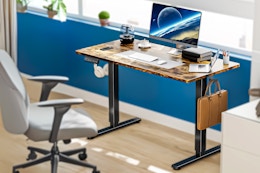 Limited-Time Walmart Deal: $77 Electric Adjustable Desk (Reg. $140) card image