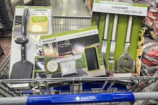 cuisinart grill accessories in a cart
