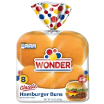 2 Wonder Hamburger Buns