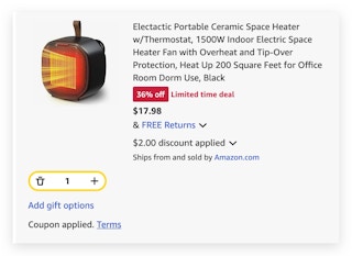 Portable Ceramic Space Heater