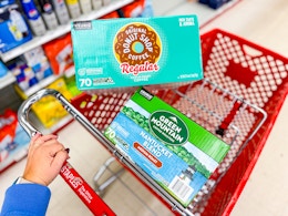 coffee pods in staples cart