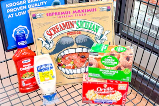 kroger bogo groceries in shopping cart