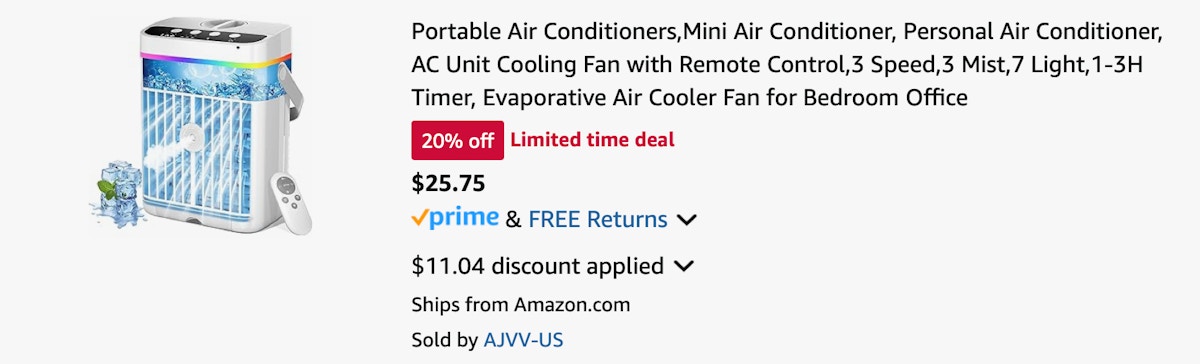Amazon Portable Air Conditioner 2025 2