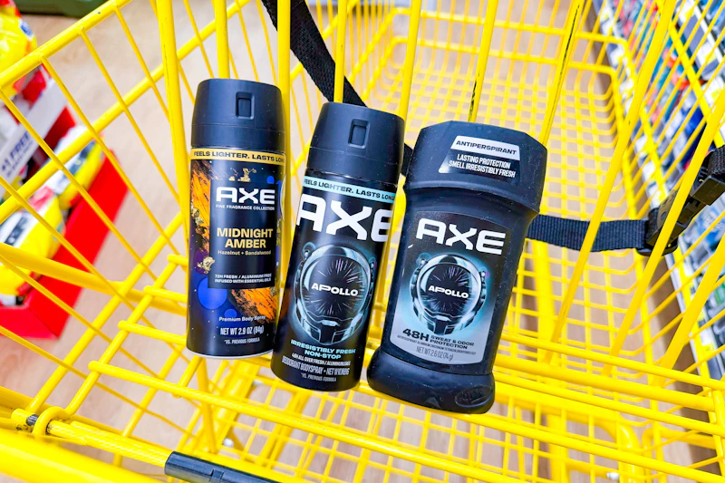 dollar general axe deodorants in shopping cart sponsored