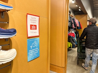 membership signage in rei 