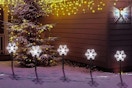 snowflake solar pathway lights