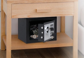 black and gray safe