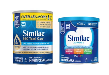 2 Similac Infant Formulas