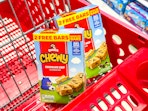 2 quaker granola bars bonus packs sitting in a target cart
