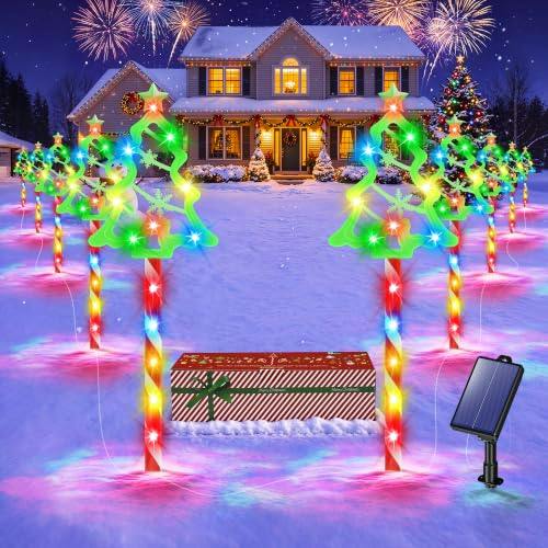 Solar Christmas Tree Pathway Lights