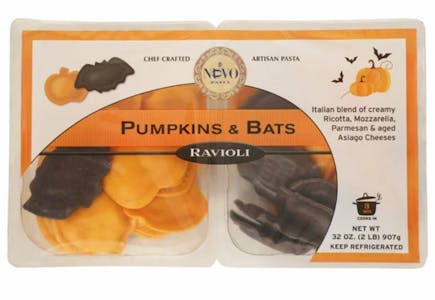 Pumpkin and Bats Ravioli